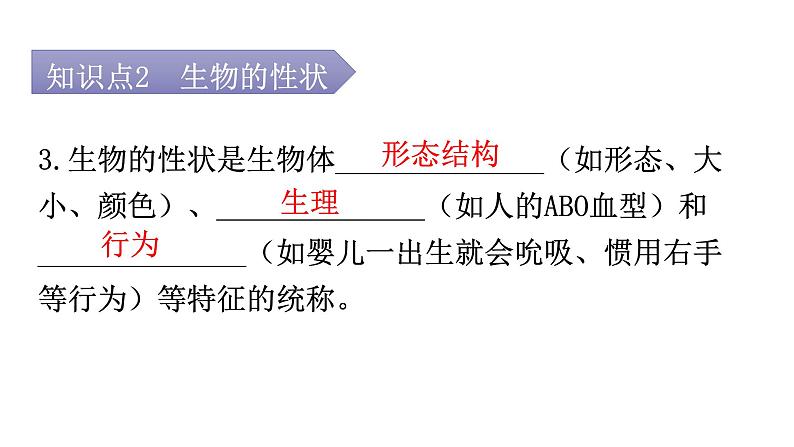 人教版八年级生物下册第七单元第二章第一节基因控制生物的性状教学课件第6页