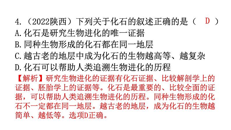 人教版八年级生物下册第七单元第三章章末总结教学课件08