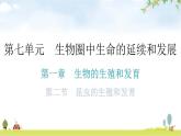人教版八年级生物下册第七单元第一章第二节昆虫的生殖和发育分层作业课件
