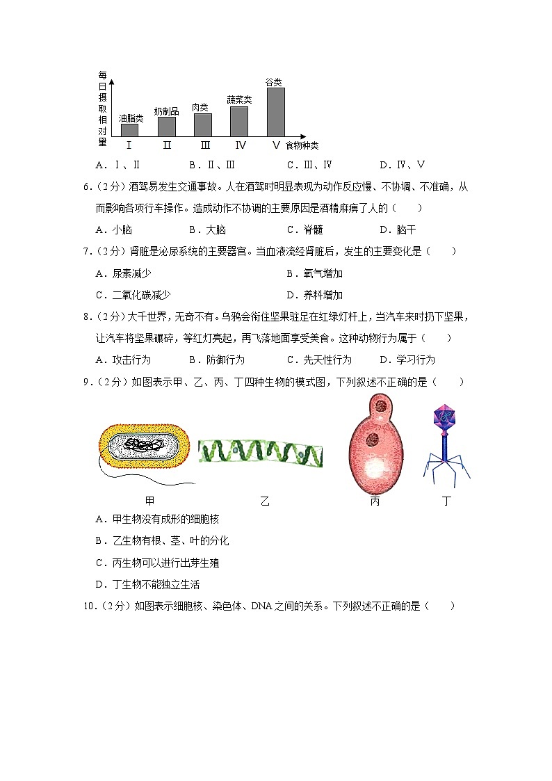 2021年广西百色市中考生物试卷02