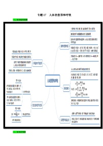 中考生物三轮复习考前冲刺练习专题07 人体的营养和呼吸（含解析）