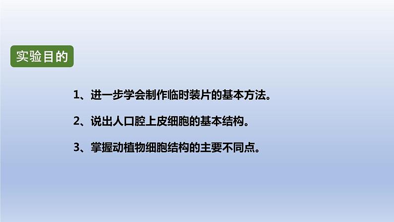 中考生物二轮复习实验突破课件：观察人的口腔上皮细胞（含答案）第2页