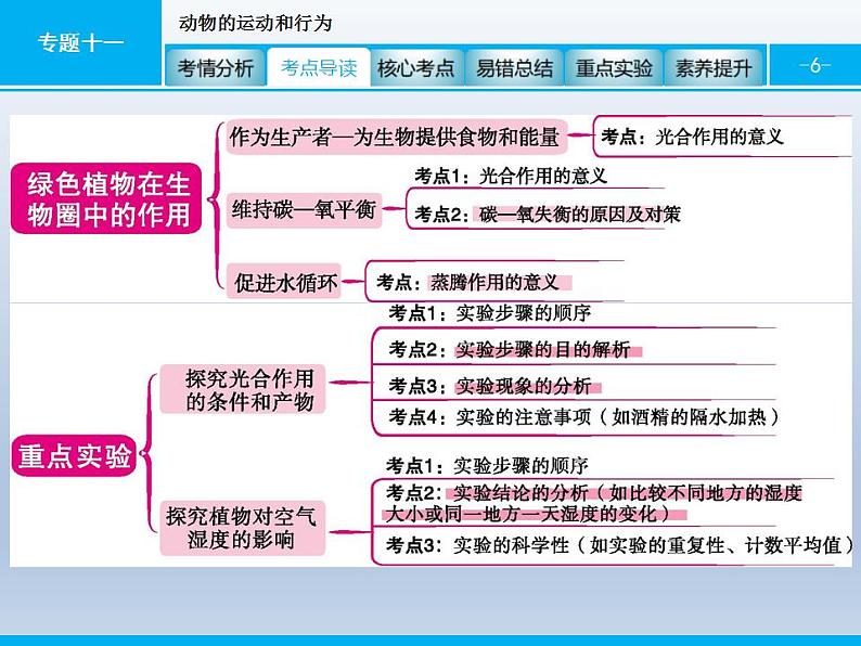 中考生物一轮复习精品课件专题四生物圈中的绿色植物(生命活动)（含答案）第6页