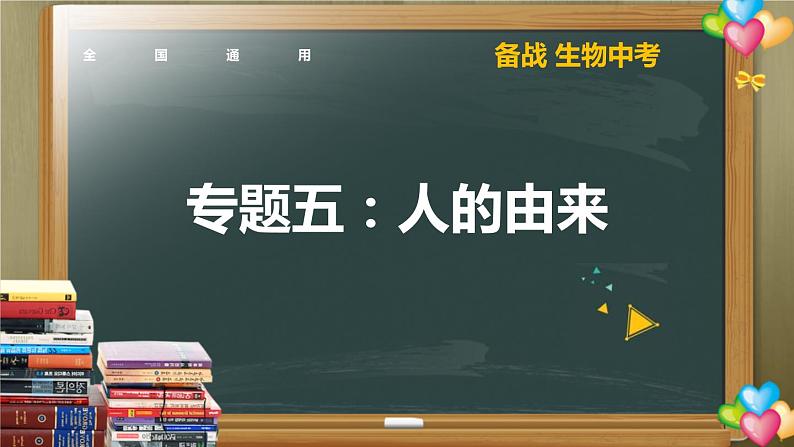 中考生物二轮复习核心考点复习课件专题05 人的由来（含答案）01