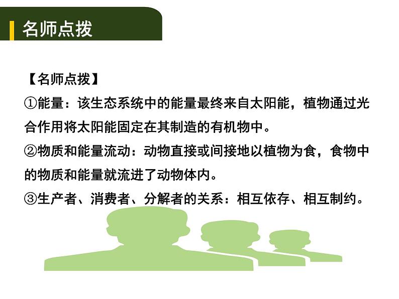 中考生物一轮复习课件3.2生物与环境组成  生态系统生物圈是人类与其他生物的共同家园（含答案）03