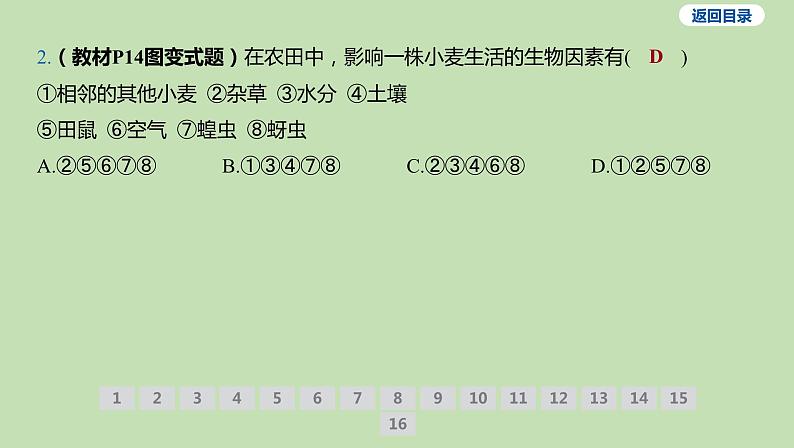 2023-2024学年六年级生物课件鲁教版（五四学制）第一节 环境对生物的影响08