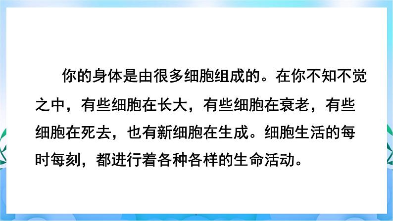 人教版七上生物 2.1.4 细胞的生活 课件06