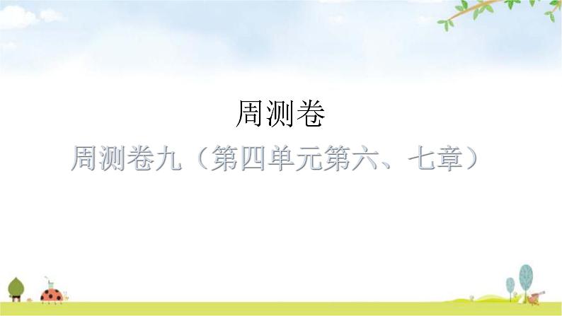 中考生物复习周测卷九（第四单元第六、七章）课件01