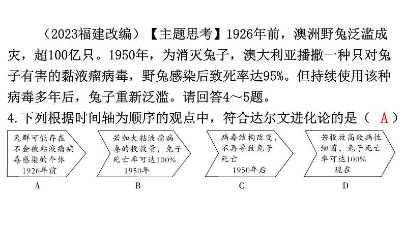 中考生物复习周测卷十四（第七单元第三章、第八单元第一章）课件第5页