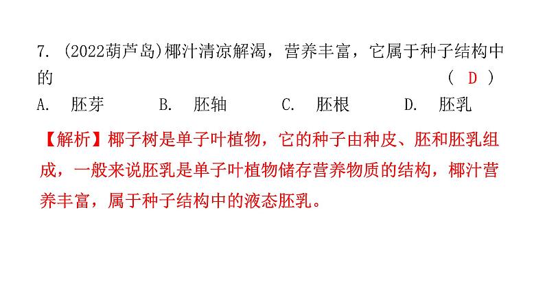 中考生物复习第三单元第一章生物圈中有哪些绿色植物课件08