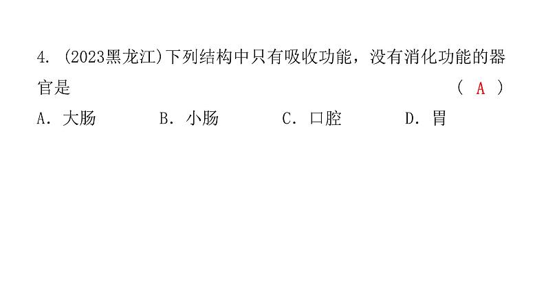 中考生物复习第四单元第二章人体的营养课件第6页