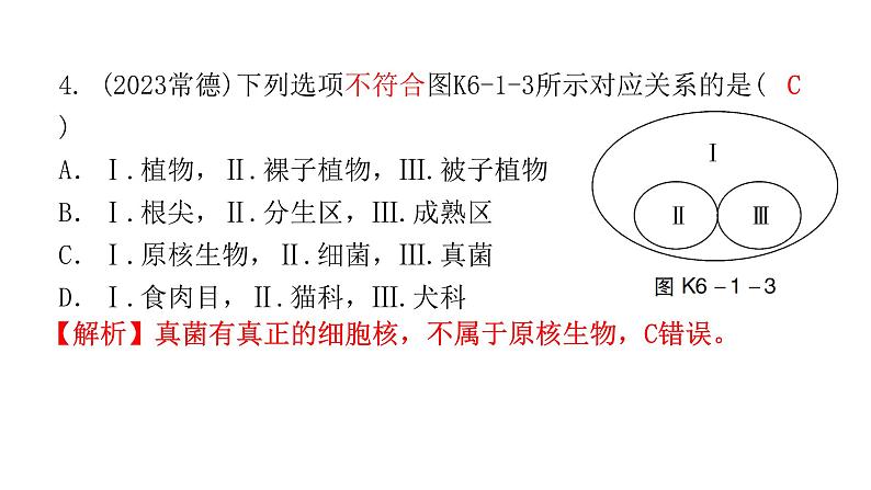 中考生物复习第六单元生物的多样性及其保护课件第5页