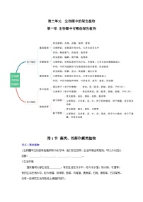 【期中单元知识点归纳】2023-2024学年七年级生物上册 第一章 生物圈中有哪些绿色植物 讲义