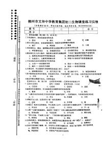 广西柳州市文华中学2021--2022学年八年级上学期期中考生物试卷