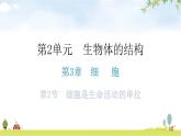北师大版七年级生物上册第2单元第3章第2节细胞是生命活动的单位教学课件