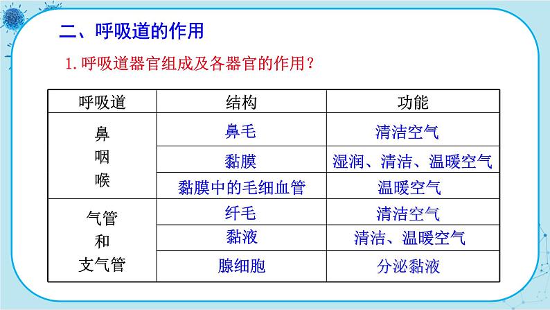 人教版生物七下 3.1《呼吸道对空气的处理》课件PPT04