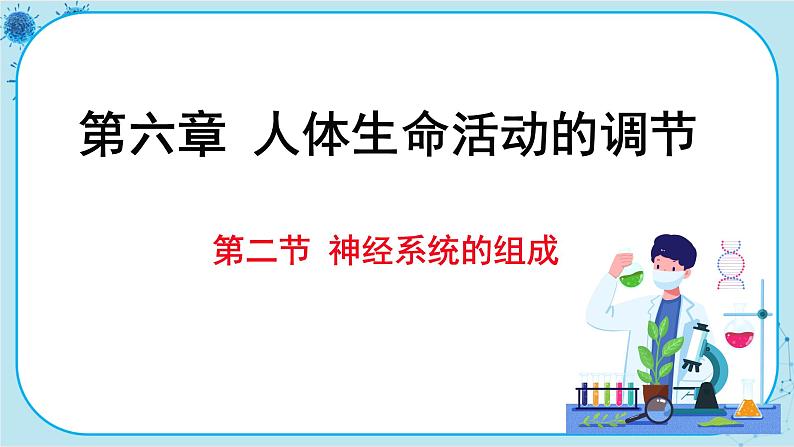 人教版生物七下 6.2《神经系统的组成》课件PPT第1页