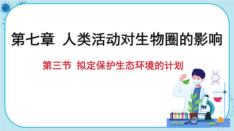 人教版生物七下 7.3《拟定保护生态环境的计划》课件PPT01
