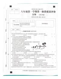 河北省沧州市东光县五校联考2023-2024学年八年级上学期10月月考生物试题