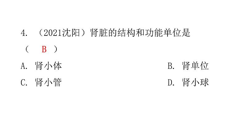 北师大版七年级生物下册第11章人体代谢废物的排出章末总结课件08