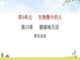 北师大版七年级生物下册第13章健康地生活章末总结课件