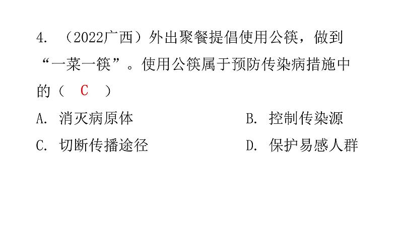 北师大版七年级生物下册第13章健康地生活章末总结课件第7页