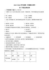 精品解析：广东省深圳市实验学校三部2021-2022学年八年级上学期期末联考生物试题