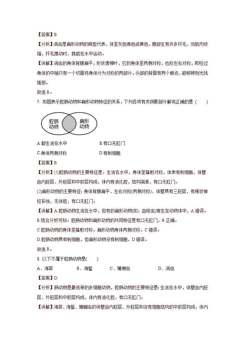 5.1.1+腔肠动物和扁形动物（同步课件+同步练习）-2023-2024学年八年级生物上册同步精品课堂（人教版）03