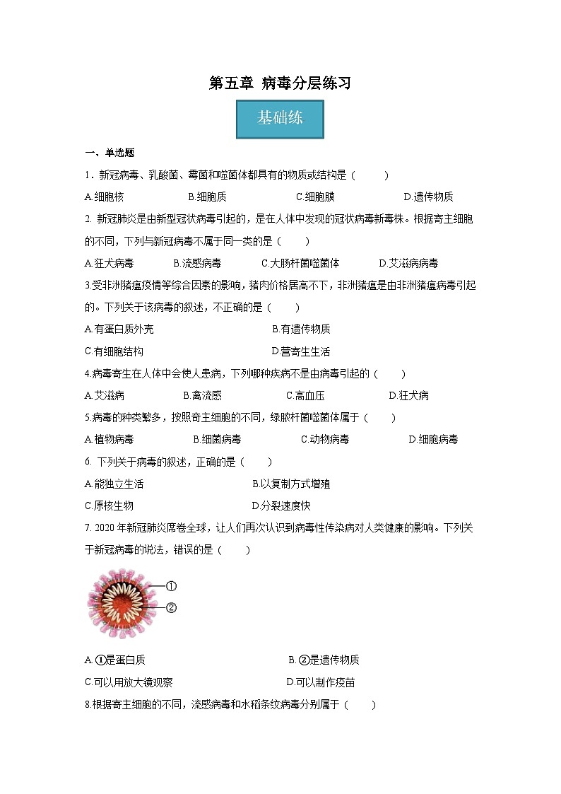 5.5 病毒（原卷版）第1页