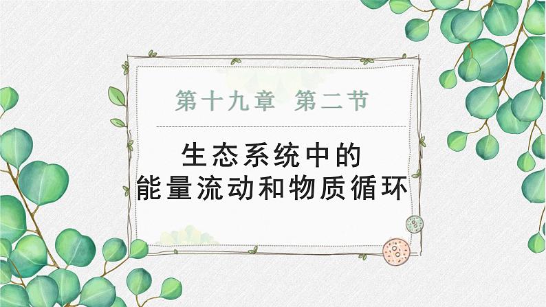 19.2 生态系统的能量流动和物质循环 课件-2023-2024学年苏教版生物八年级上册03