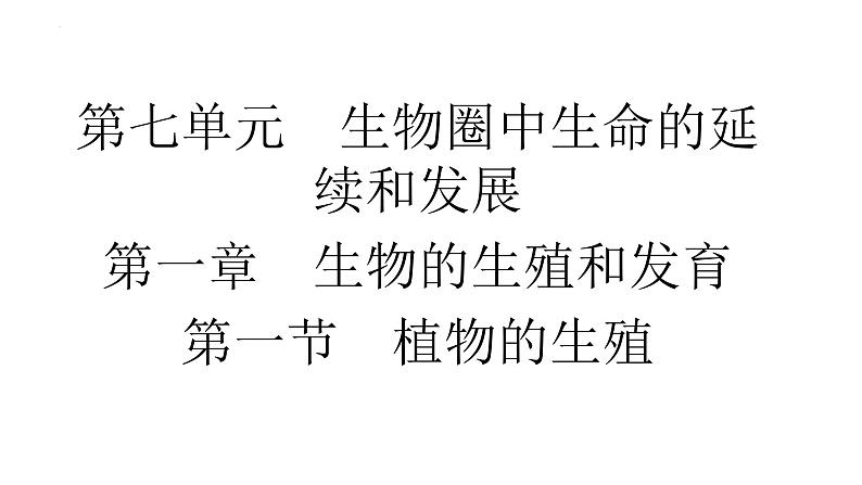 人教版生物八年级下册7.1.1植物的生殖课件01