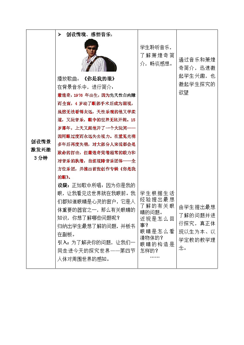 济南版生物七下 第三单元 30--人体对周围世界的感知1 教案02