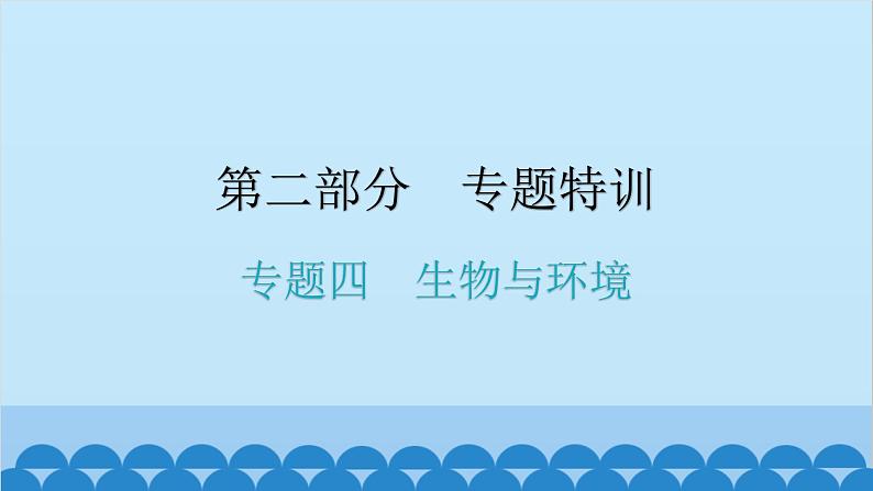 2024年中考生物复习 专题四 生物与环境课件第1页