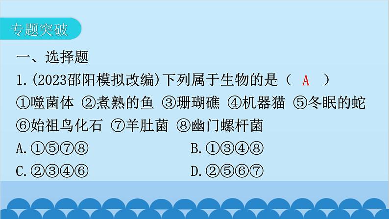 2024年中考生物复习 专题四 生物与环境课件第5页