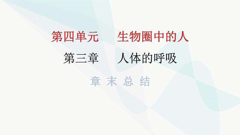 人教版七年级生物下册第三章章末总结课件01