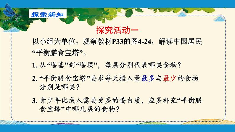 人教版生物七年级下册 第二章  人体的营养    第三节  合理营养与食品安全（案例一）-课件08