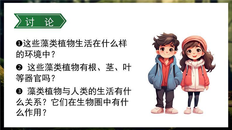 人教版生物七年级上册3.1.1《藻类、苔藓和蕨类植物》教学课件05