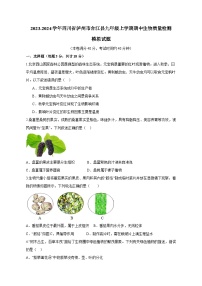 2023-2024学年四川省泸州市合江县九年级上学期期中生物质量检测模拟试题（含解析）