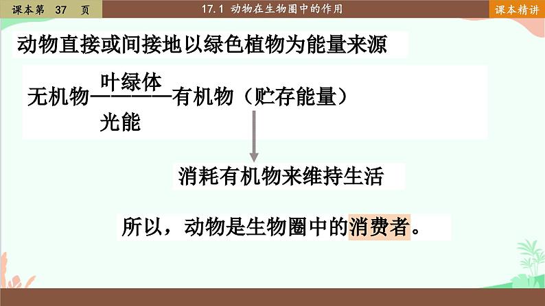 北师大版生物八年级上册 17.1动物在生物圈中的作用课件04