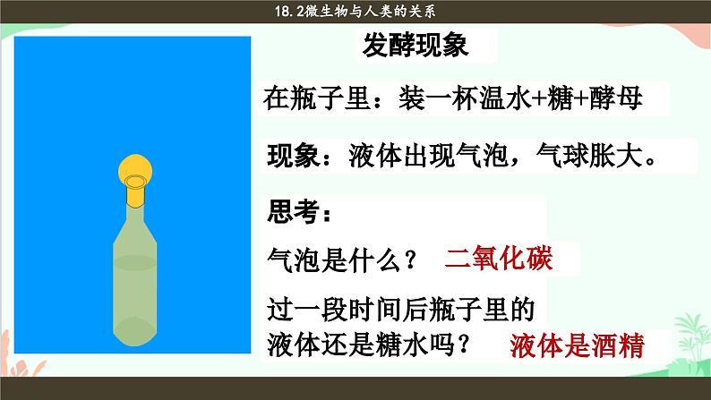 北师大版生物八年级上册 18.2 微生物与人类的关系课件08