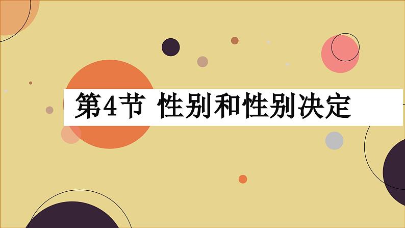 北师大版生物八年级上册 20.4 性别和性别决定课件01