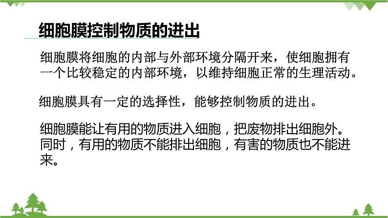 人教版生物七年级上册  细胞的生活课件03