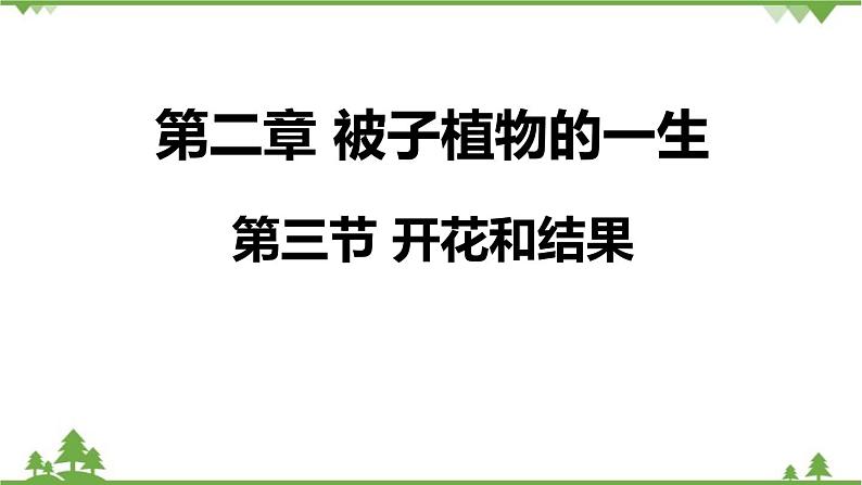 人教版生物七年级上册  开花和结果课件01