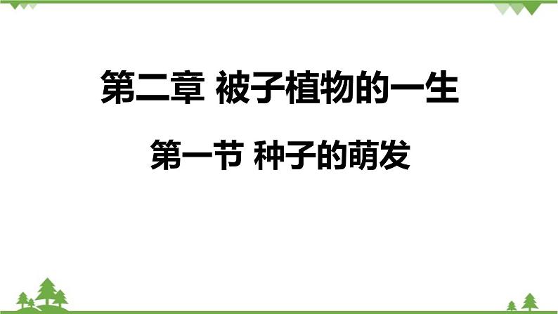 人教版生物七年级上册  种子的萌发课件01