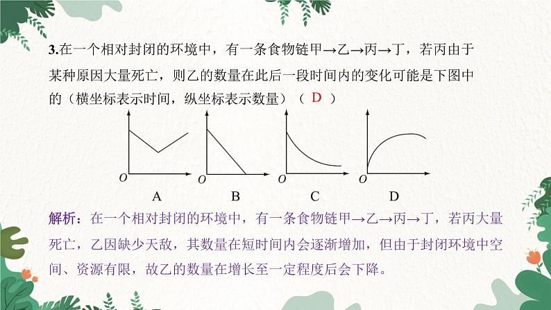 人教版生物七年级上册 专题一 生态系统的结构和功能课件04