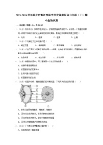 重庆市垫江实验中学发展共同体2023-2024学年七年级上学期期中生物试卷