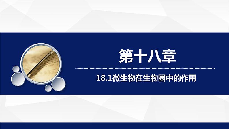 北师大版八年级生物上册 18.1微生物在生物圈中的作用教学课件第1页