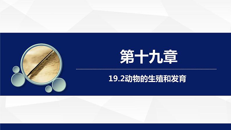 北师大版八年级生物上册 19.2动物的生殖和发育（第二课时）教学课件第1页