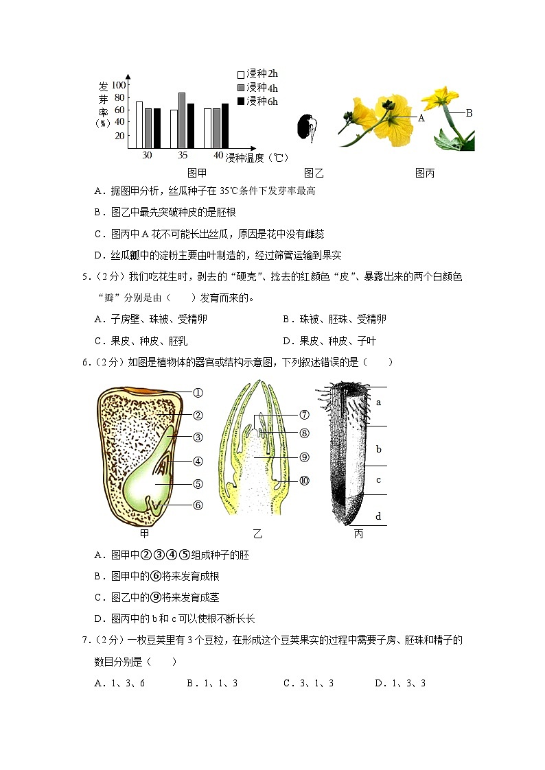 山东省滨州市惠民县2023-2024学年八年级上学期期中生物试卷第2页