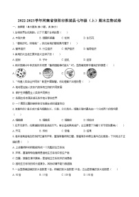 2022-2023学年河南省信阳市淮滨县七年级（上）期末生物试卷(含答案解析)